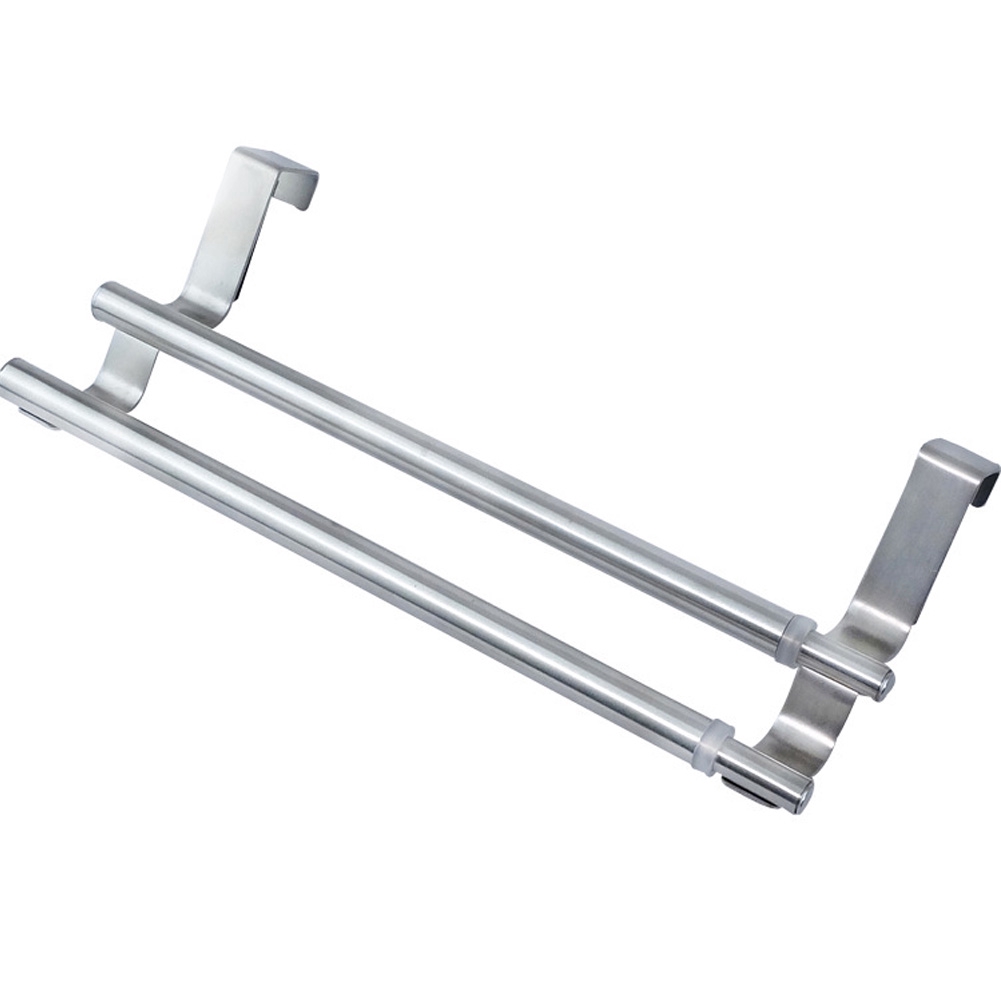 Over Door Towel Rack Bar Hanging Stainless Steel Holder Kitchen