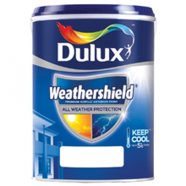 1L ICI  Dulux Paint WeatherShield White Putih Exterior 