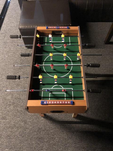 Wooden Foosball Soccer Table Football Game Arcade Room Desk Playfield ...