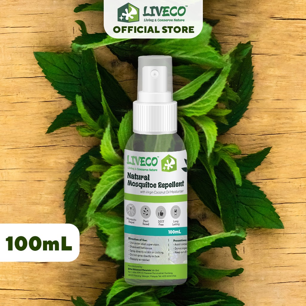 Liveco™ Mosquito Repellent 100ml [Plant Based Formulation DEET Free