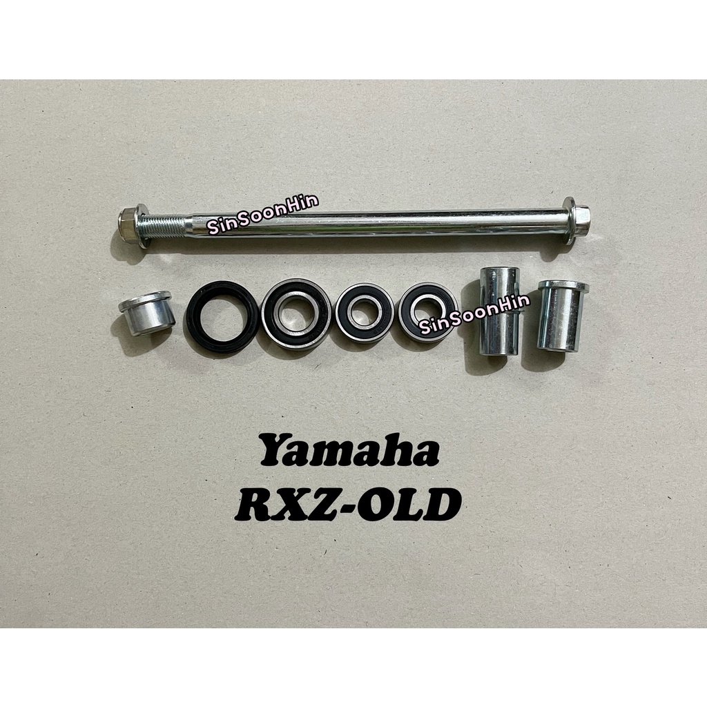 Yamaha RXZ OLD Rear Wheel Shaft / Bearing / Collar Bush Set | Shopee ...
