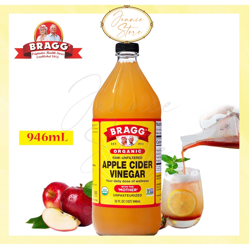 Jannie Bragg Organic Apple Cider Vinegar 946ml Expiry Date 2025 Usa Shopee Malaysia