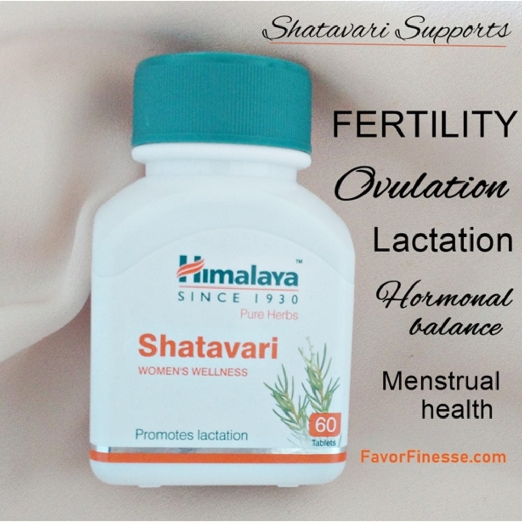 100 % ORIGINAL HIMALAYA SHATAVARI TABLET 60'S female reproductive tonic