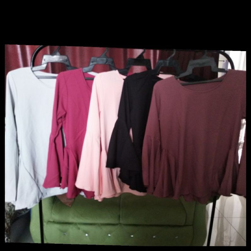 Women Blouse Lengan Besar Shopee Malaysia