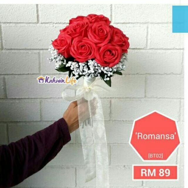 Bunga Tangan Pengantin Romansa Shopee Malaysia