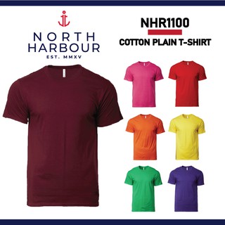 NORTH HARBOUR Unisex Men Women Adult The Best Ever Round Neck Plain Cotton T-Shirt Baju Kosong Solid Tee NHR1100 Group B