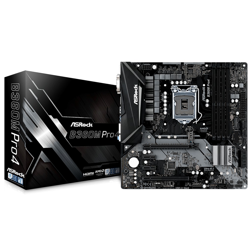 Материнская плата asrock b360m pro4 подключение