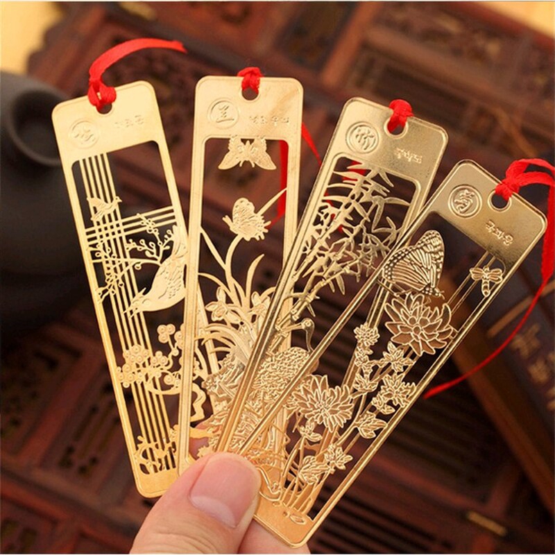 Cute Kawaii Beautiful Chinese Style Vintage Exquisite Metal Bookmark For Book Creative Item Gift