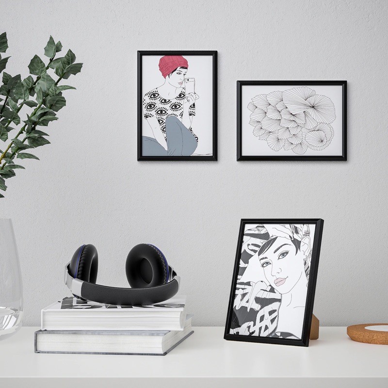 Ready Stock Ikea Yllevad Frame Black White Wall Frame Desk Frame Nordic Frame Gambar Hitam Frame Gambar Putih Shopee Malaysia