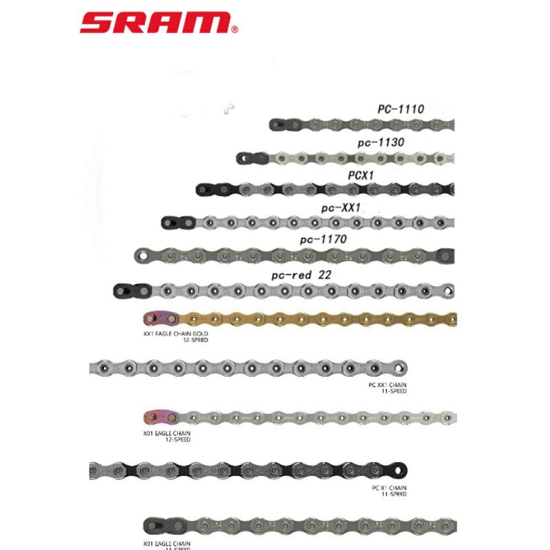 Sram Chain Axs Red Force Pc1170 Pc1130 Gx Nx Shopee Malaysia