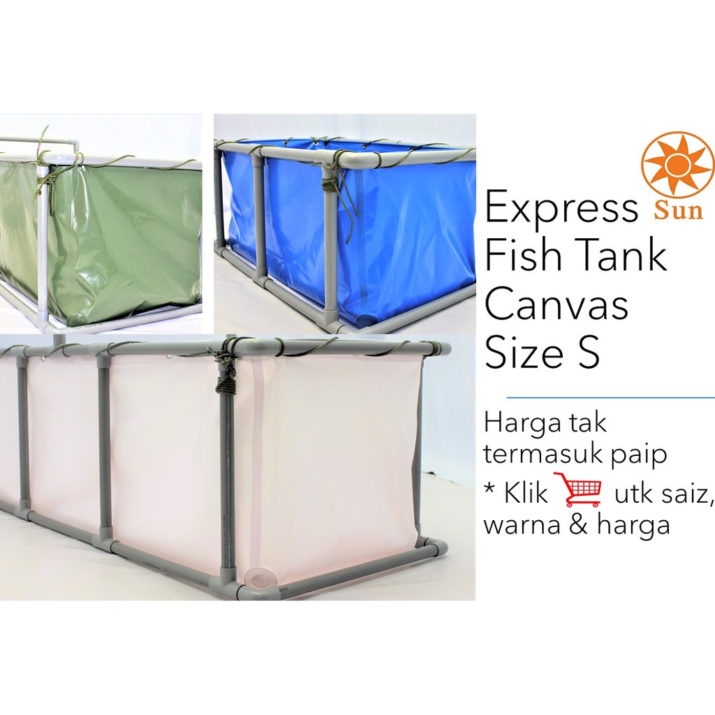 Size XS Express Fish Tank Canvas Only Pool Aquarium  