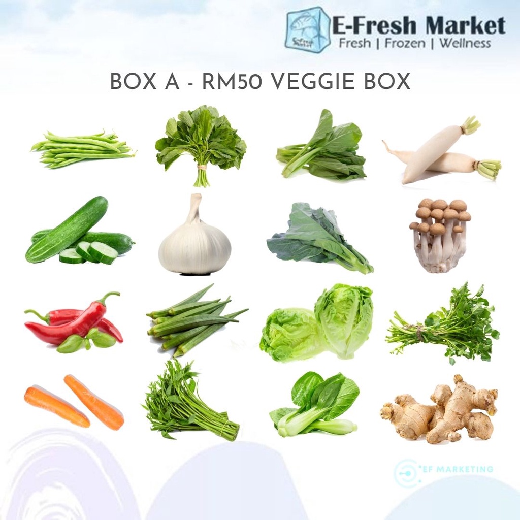 Fresh Vege Box A, Value Pack, Assorted Vegetables (Penang Only)