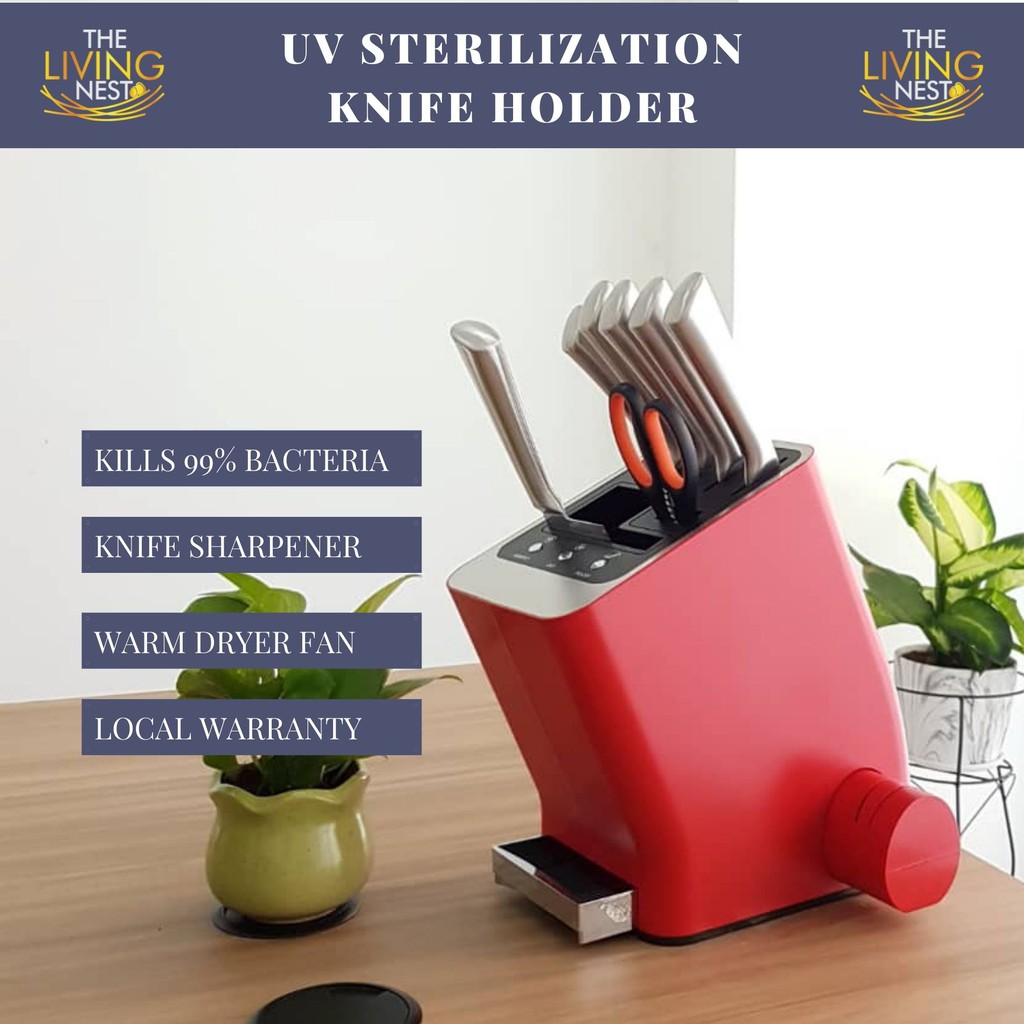 Smart UV Sterilization Knife Holder, Ultraviolet Automatic UV Electric