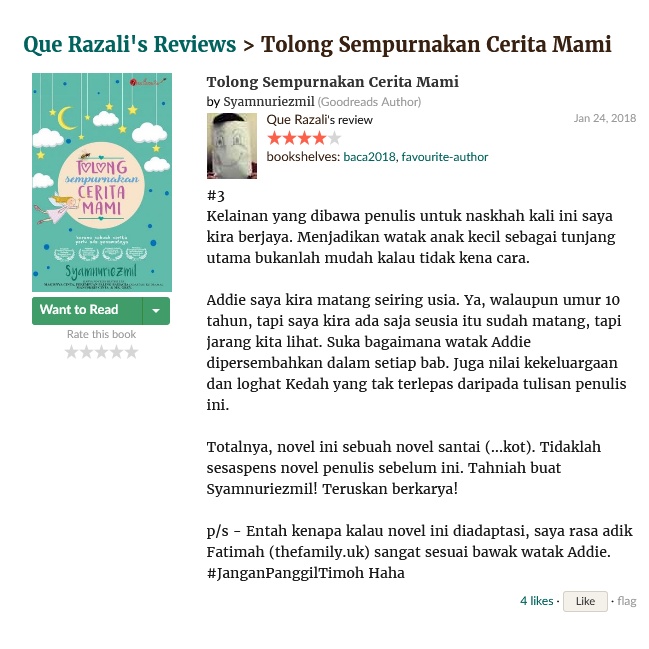 Buy Novel Tolong Sempurnakan Cerita Mami Penulis Syamnuriezmil Penerbit Penulisan2u Isbn 978 967 2102 28 1 Seetracker Malaysia