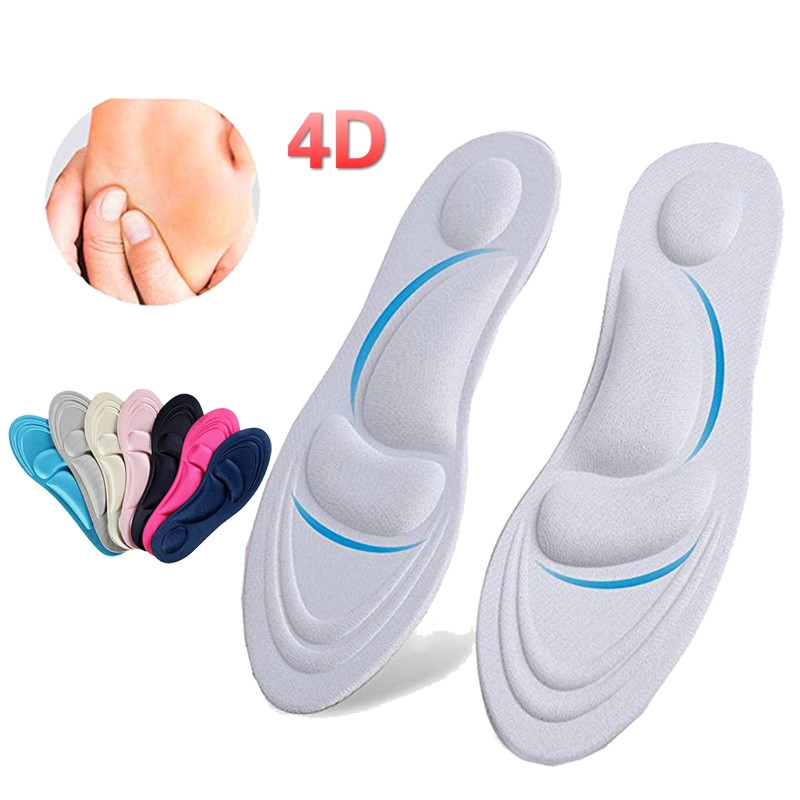 Unisex 4D Sponge Soft Insole High Heel Shoe Pain Relief Cushion Pad ...