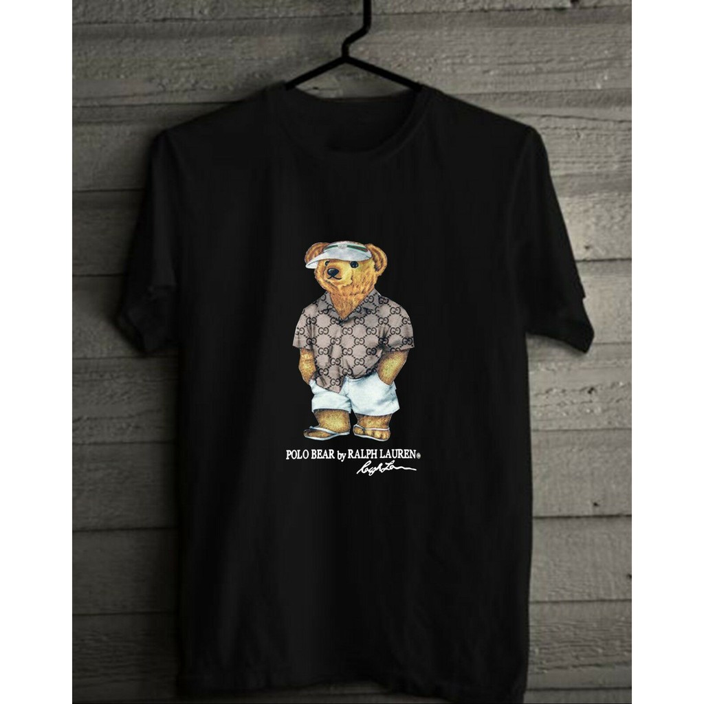 polo bear shirt black