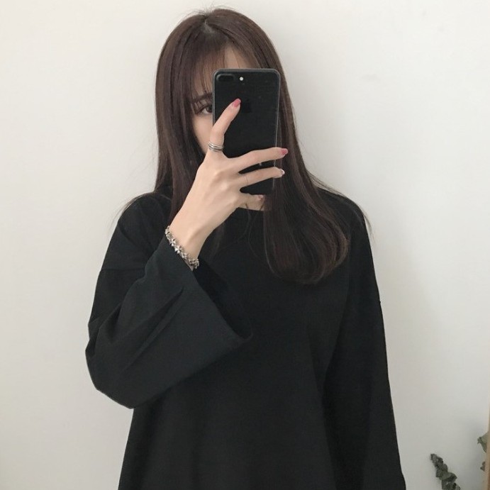 McJoden - TRACY Spring Autumn Korean Long-sleeve baju T-shirt Lengan Panjang Women Clothes Loose Clothing Tops INS