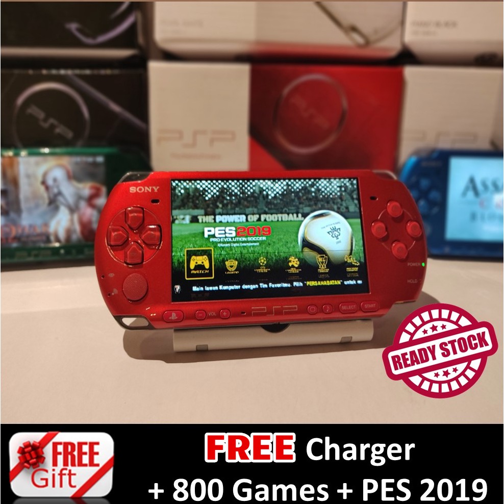 Sony Psp 3000 00 1000 Pes 19 800 Games Charger Shopee Malaysia