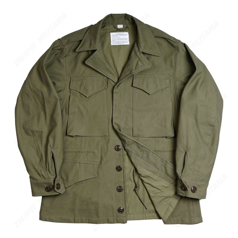 WW2 US MILITARY ARMY GREEN M43 COAT JACKET Outdoor Jacket High-quality ...