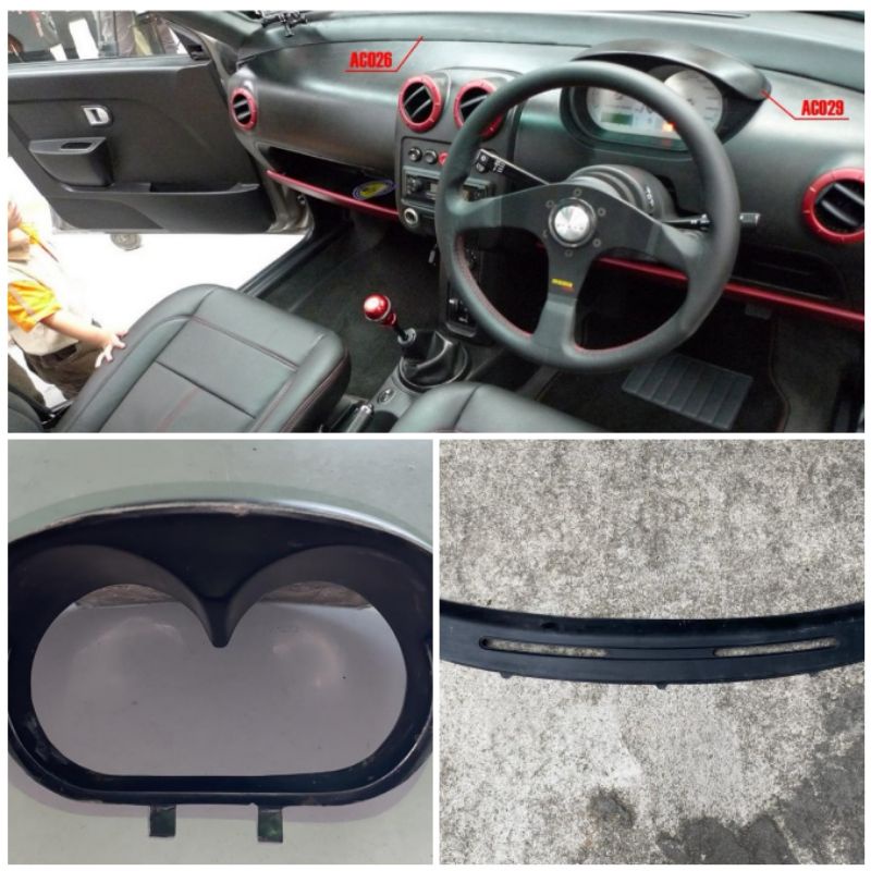 Saga 2 LMST Dashboard Cover (026), Meter Cover (029) Fibreglass Without