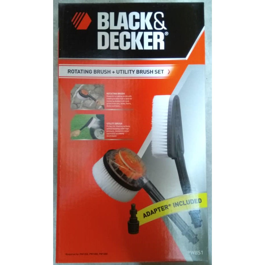 BLACK & DECKER ROTATING BRUSH SET FOR WATER JET Shopee Malaysia