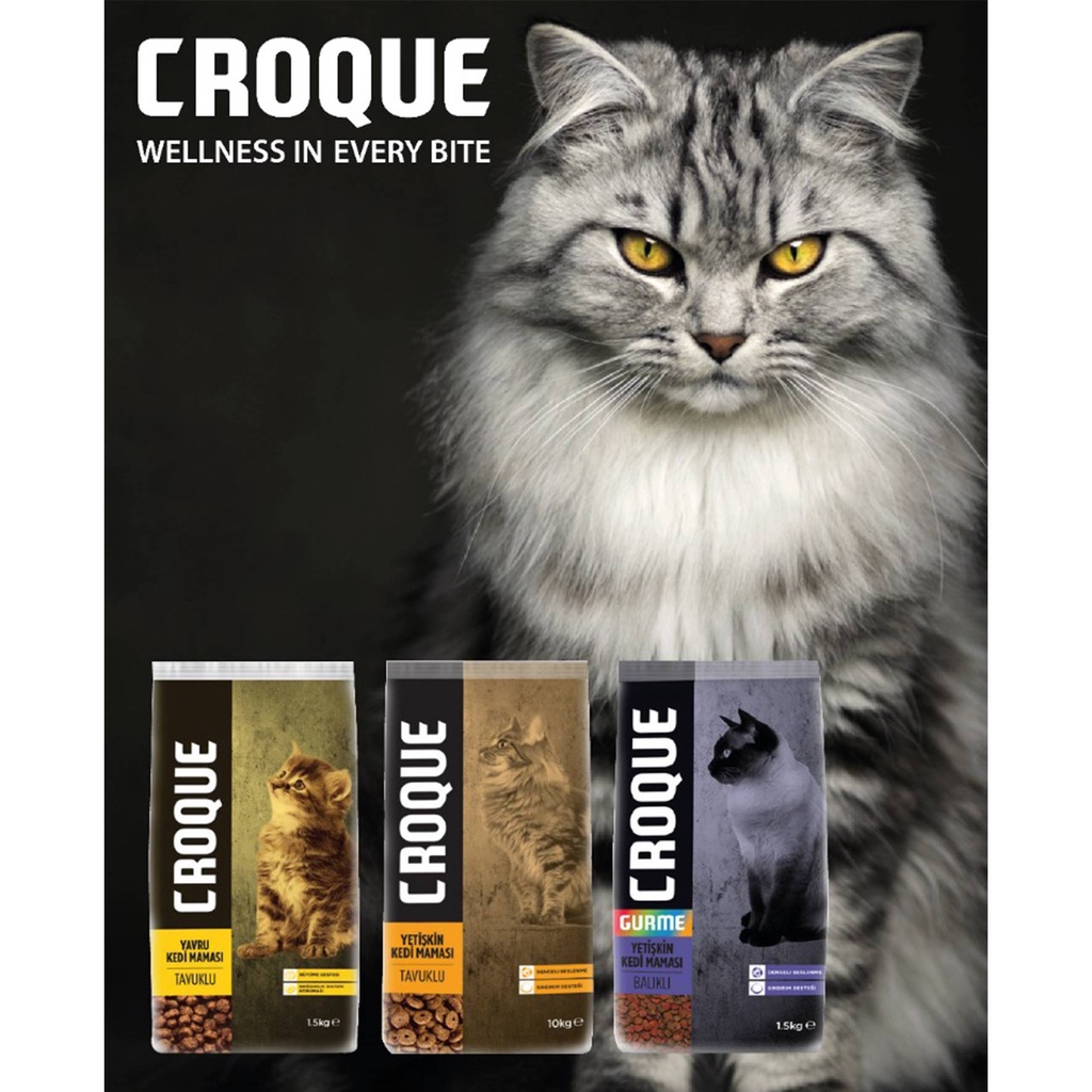 Ready Stock !! Croque High Premium Cat Food 1.5kg (ADULT FISH , ADULT