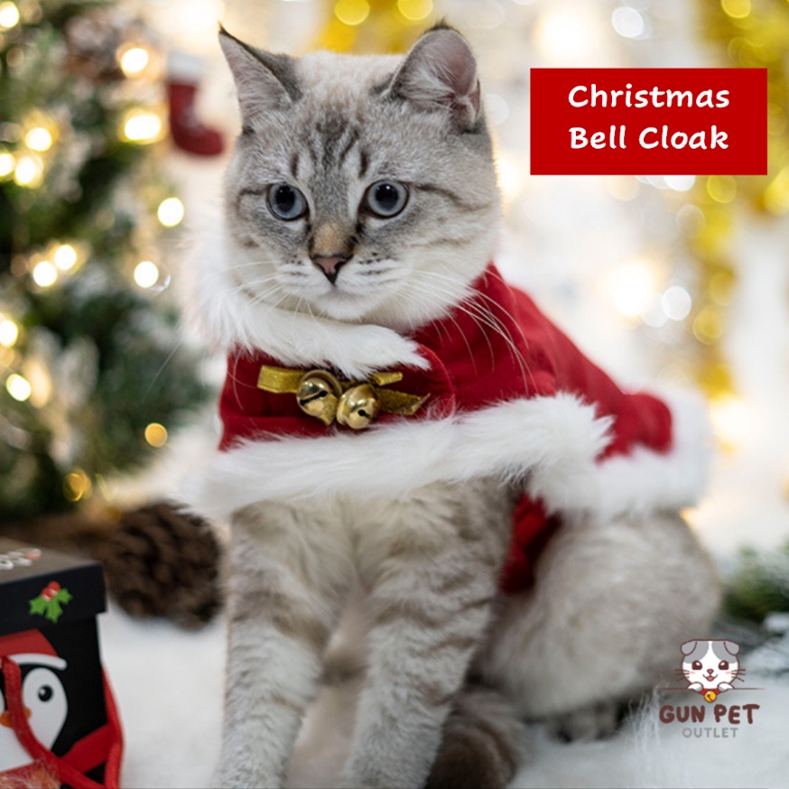 Christmas Pet Hat & Scrunchie Set With Bells Dog Puppy Cat Kitten Xmas gift!! 