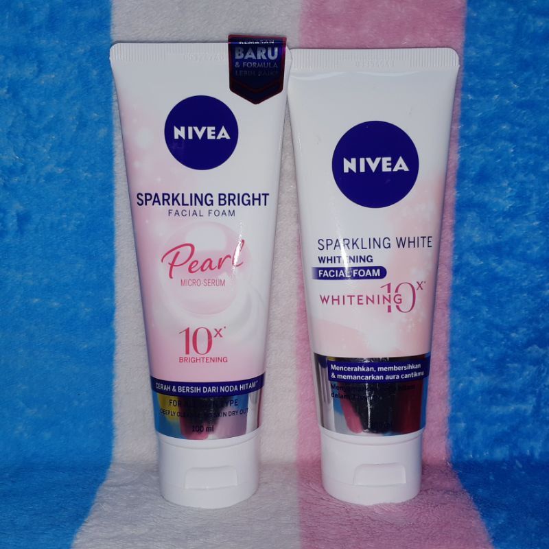 Nivea Sparkling White Whitening / Nivea Sparkling Bright Facial Foam