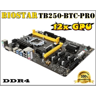 (READY STOCK) MINING MOTHERBOARD, BIOSTAR TB85,TB250-BTC PRO, Supports UpTo 6-12 GPU, Tiptop Condition ( NEW & USED )