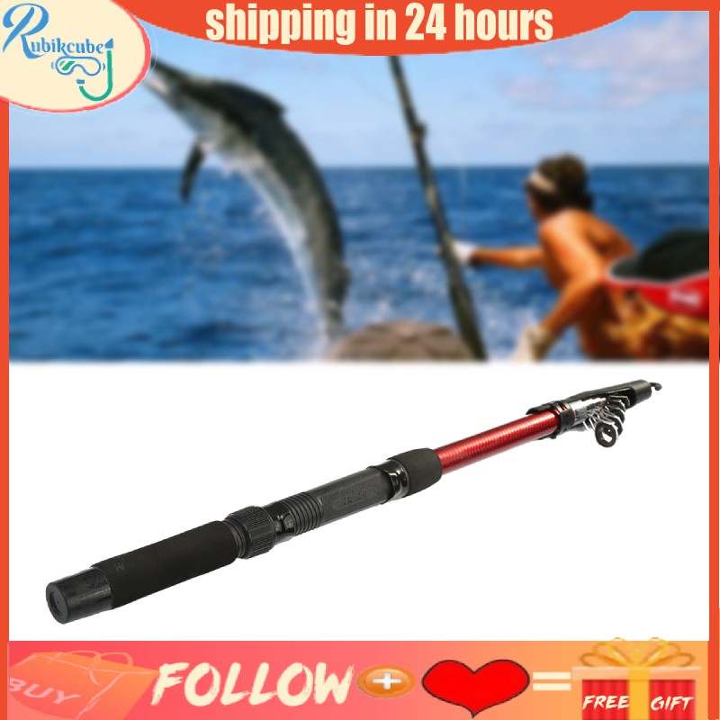 2Size High Strength Fiberglass Telescopic Fishing Rod Pole For Sea Fishing Boat Shopee Malaysia