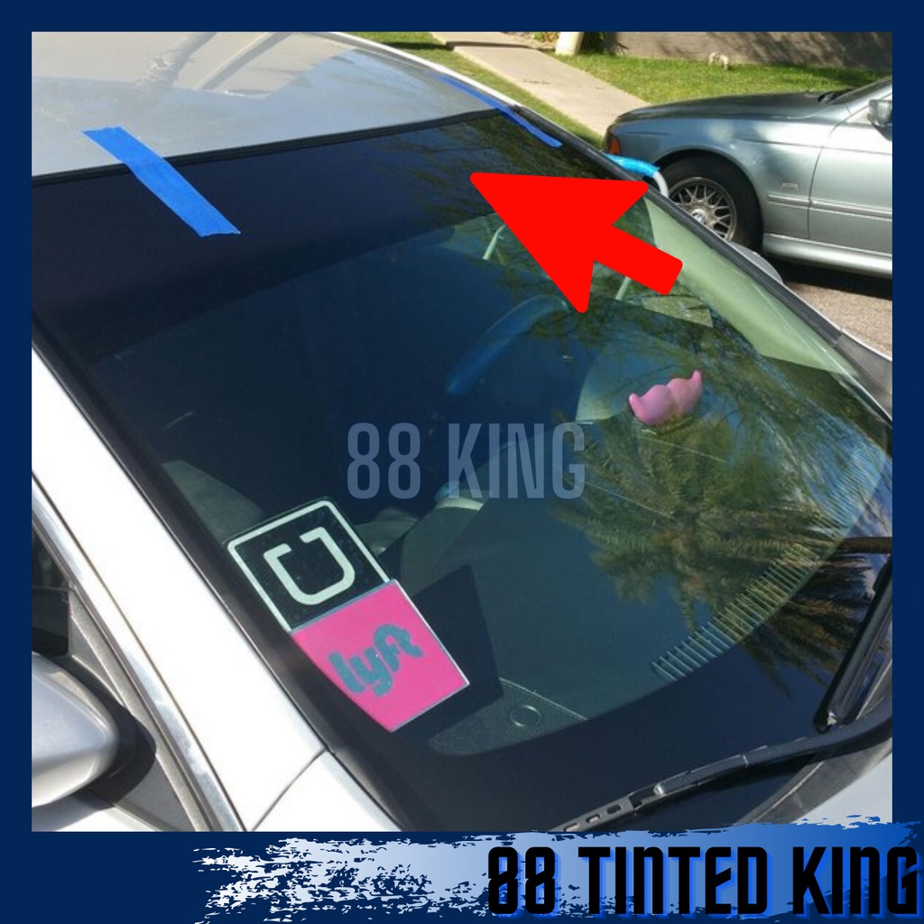 10inch Universal Front Windscreen Sticker / Tinted UV Cermin Depan ...