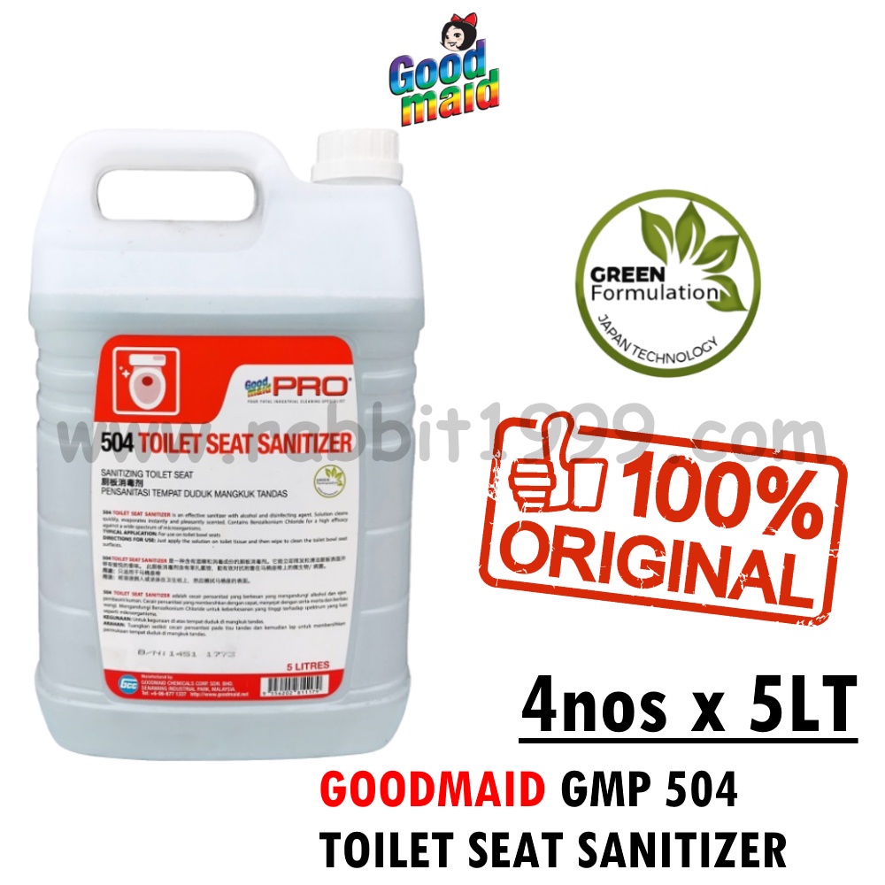 GOODMAID GMP 504 TOILET SEAT SANITIZER 5lt (x4btl) sanitise toilet