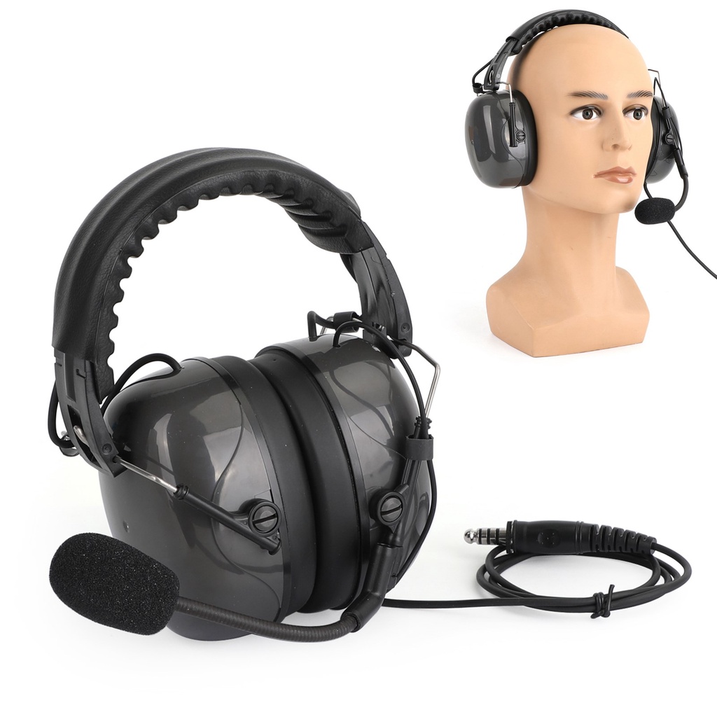 Areyourshop Noise Cancelling Pilot Headset 7.1mm Plug Excellent Acoustic Design