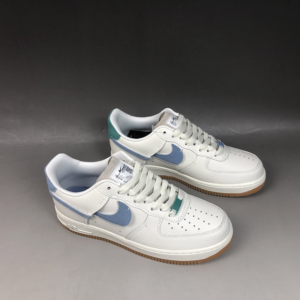 nike air force 1 vandalized sail green and blue