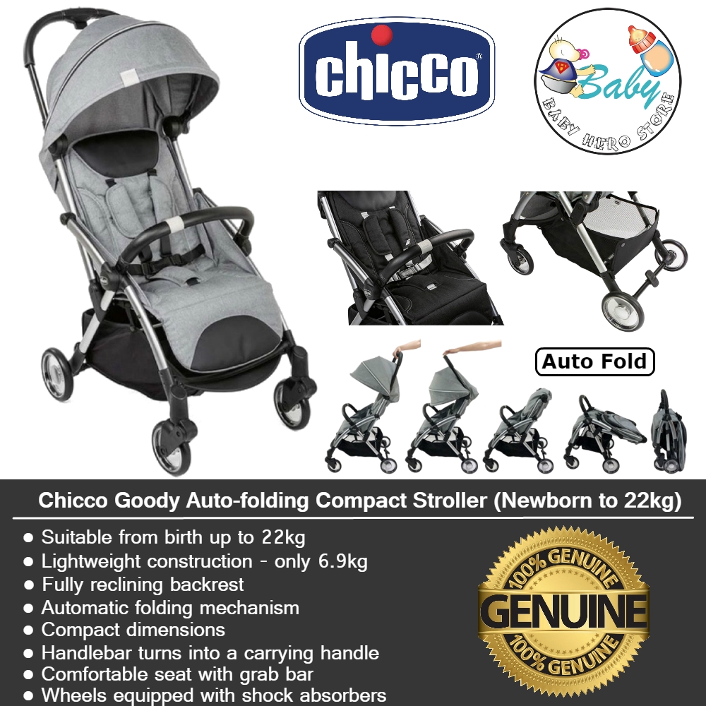 automatic folding pram