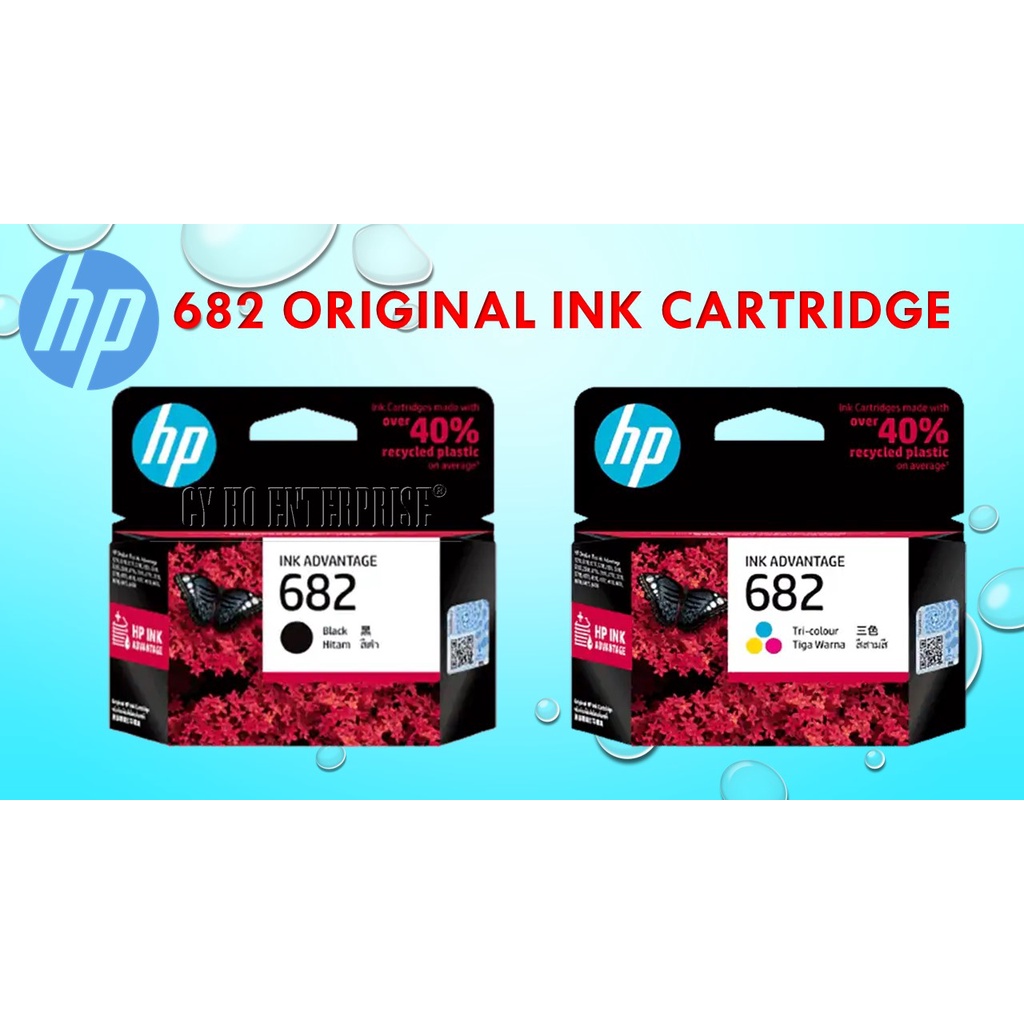 HP 682 Original Ink Cartridge BLACK / COLOR for Hp Deskjet 2336/2776/2777/2875 Printer
