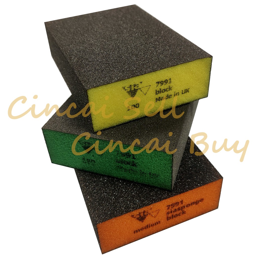 Sia Sponge 7991 Block Sanding Block Sanding Sponge DIY Craft Homemade