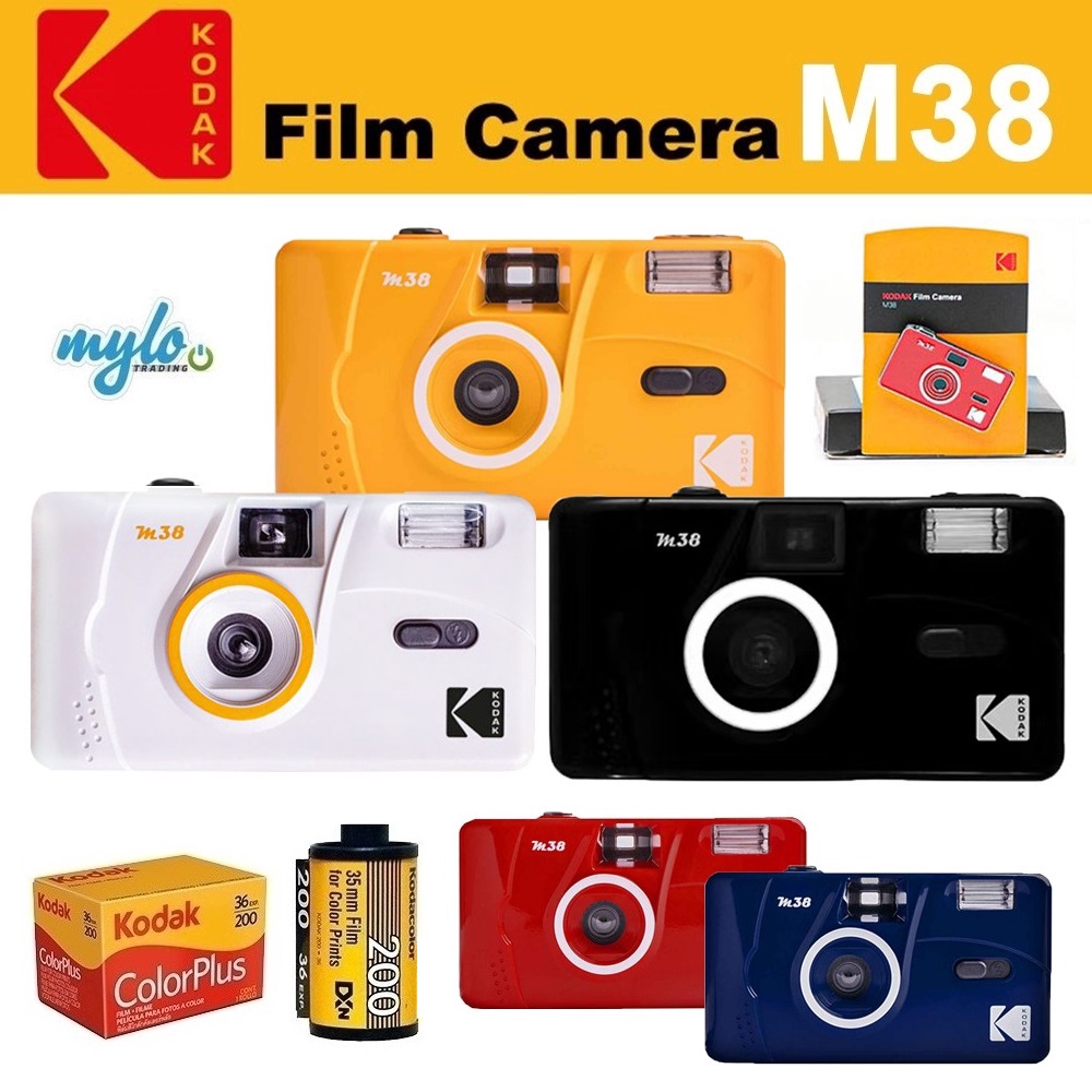 Kodak M38 Film Camera Nondisposable Flash Pointandshoot