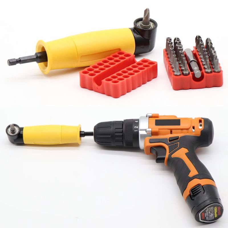 90 Degree Drill Bit Adapter Right Angle Screwdriver Driver ...