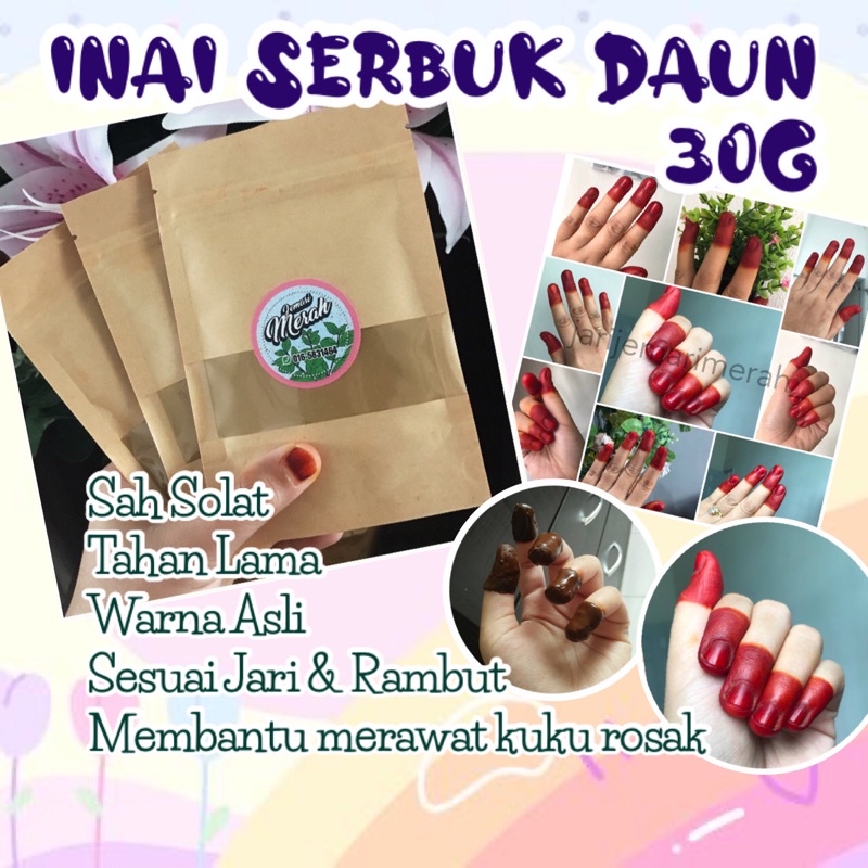 New Item Inai Serbuk Asli Inai Serbuk Daun Inai Serbuk Asli Inai Merah Inai Pengantin Inai Tahan Lama Inai Cantik