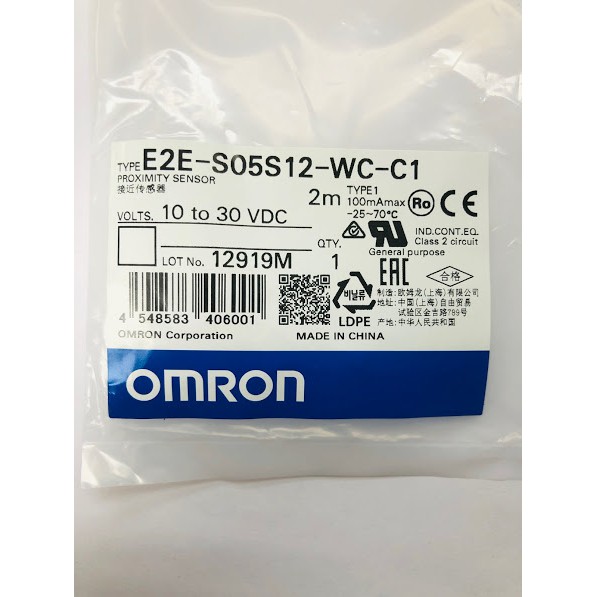 OMRON PROXIMITY SENSOR E2E-S05S12-WC-C1 2M | Shopee Malaysia