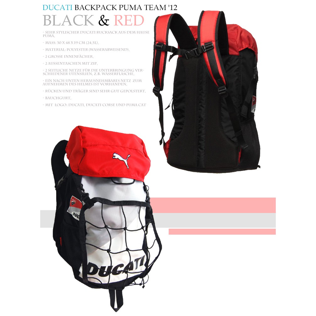 ducati motorcycle backpack