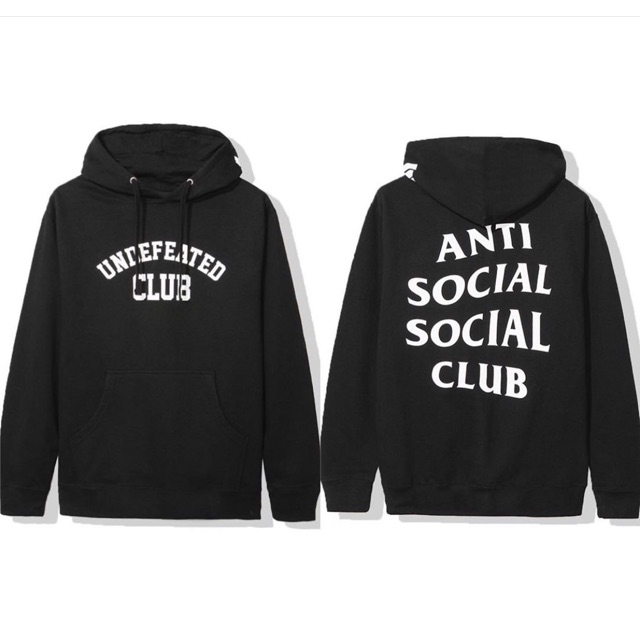 anti social social club undefeated hoodie