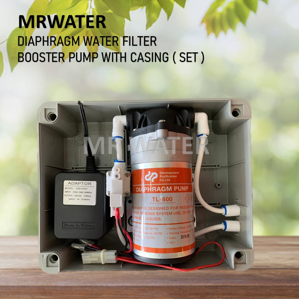 DIAPHRAGM WATER FILTER BOOSTER PUMP WITH CASING ( SET ) FOR COWAY/CUCKOO/SK MAGIC WATER