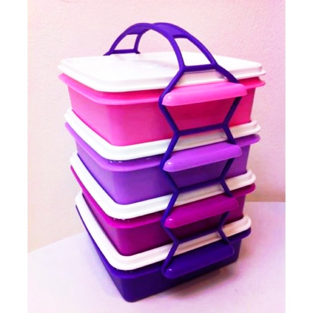 Tupperware Small Goody Box with Cariolier (4) 790ml