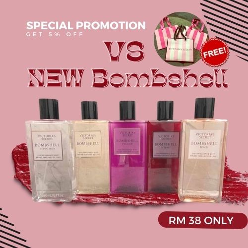 Bombshell Victoria Secret Perfume Body Mist Collection 250ml Minyak