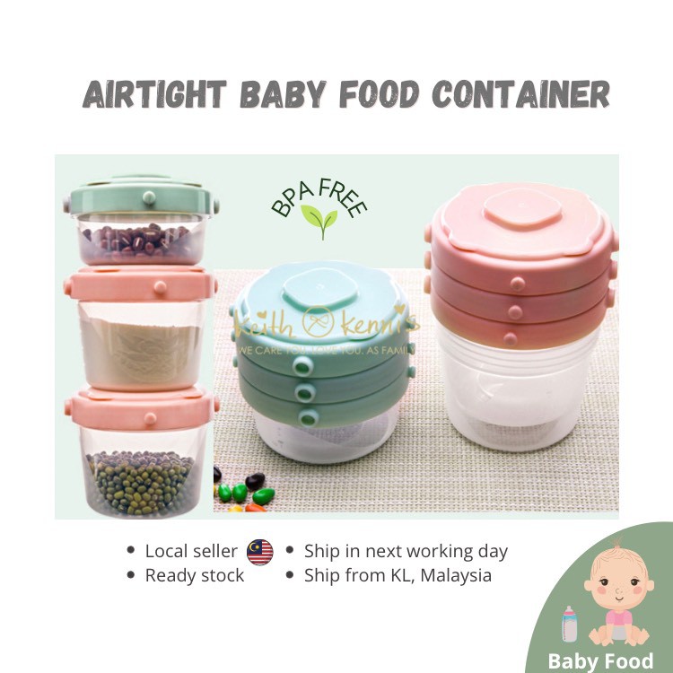 1pc Baby Puree Food Snack Milk Powder Container 120ML Multifunctional