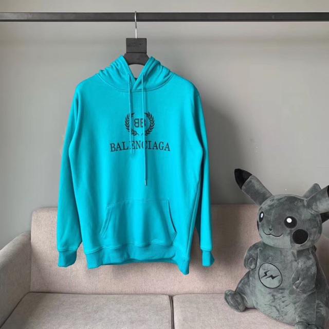 balenciaga teal hoodie