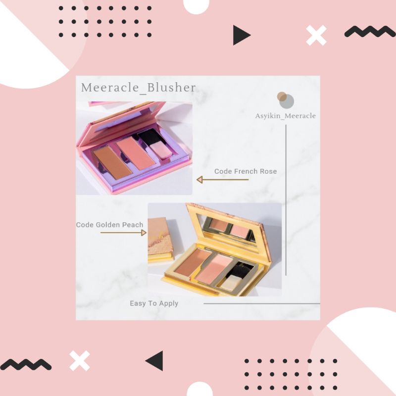 [HOT ITEM SEMENANJUNG MALAYSIA] Meeracle Blusher With Contour