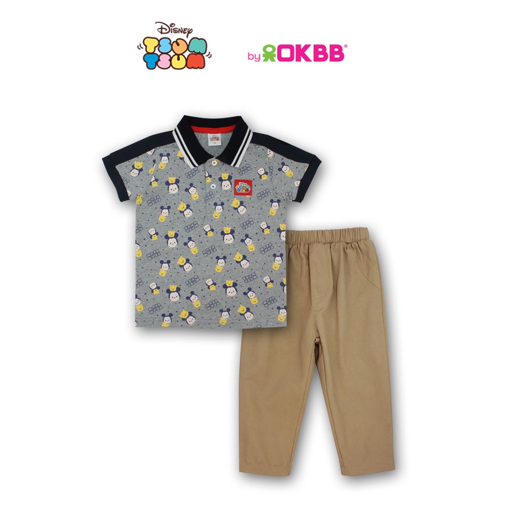 Disney Tsum Tsum Toddler Boy Fashion Clothing Suit Short Sleeve Long Pants Tsum Tsum Printed Graphic TSFA1015_TSFA1005